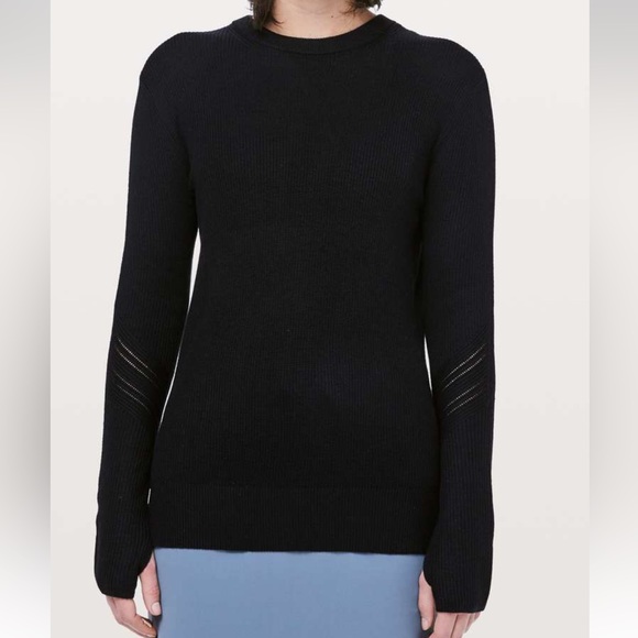 lululemon athletica Sweaters - Lululemon Time To Restore Sweater Black
